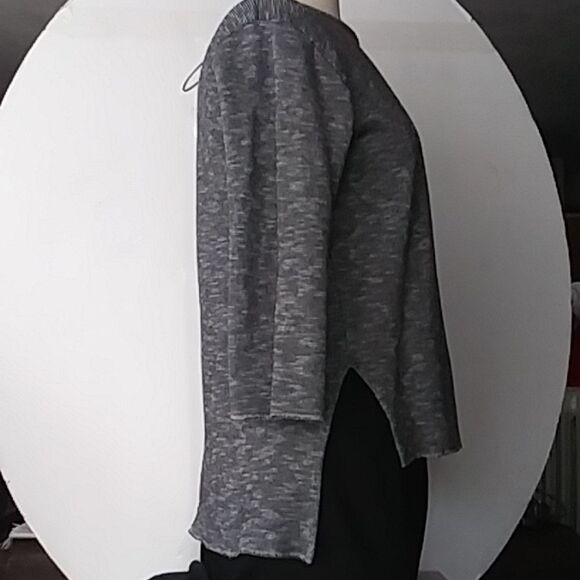 Zara Trafaluc Top Charcoal Striped Heathered - Picture 2 of 10